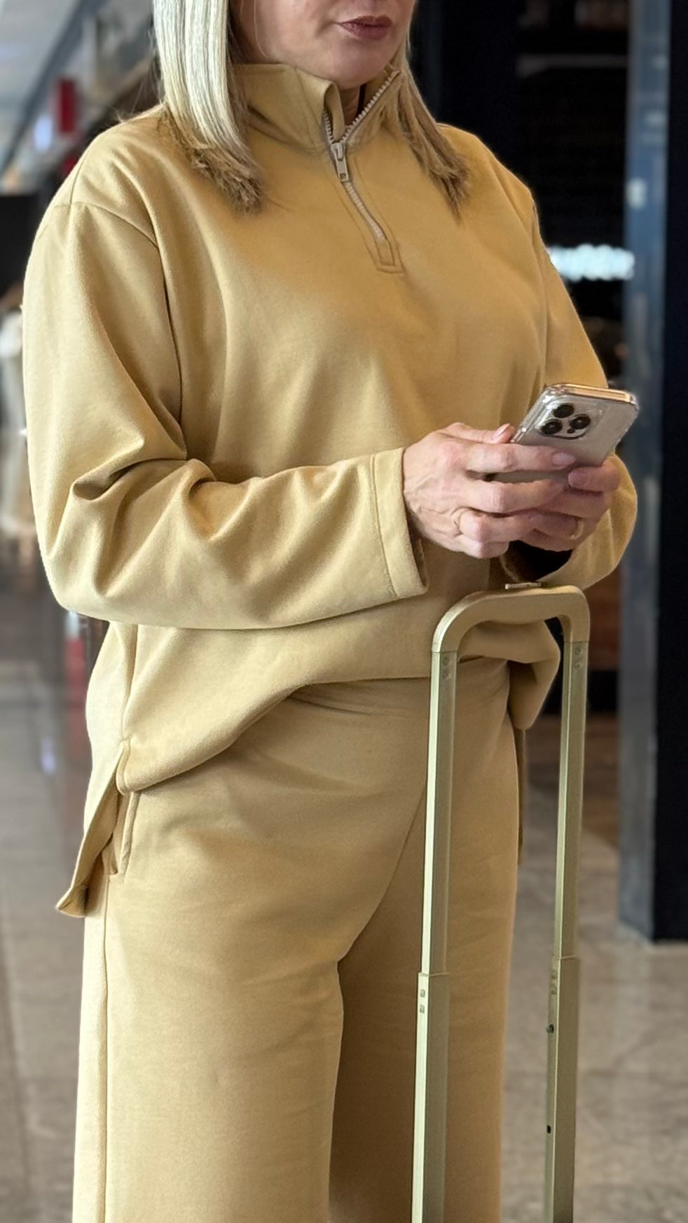 Conjunto Moletom Premium - Amarelo Ocre