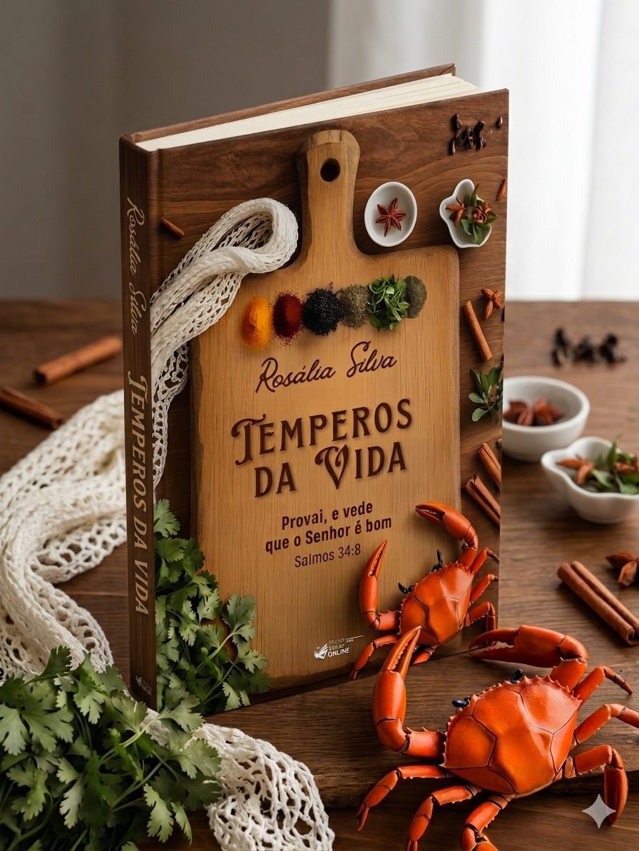 Livro Temperos da Vida - Rosália Silva