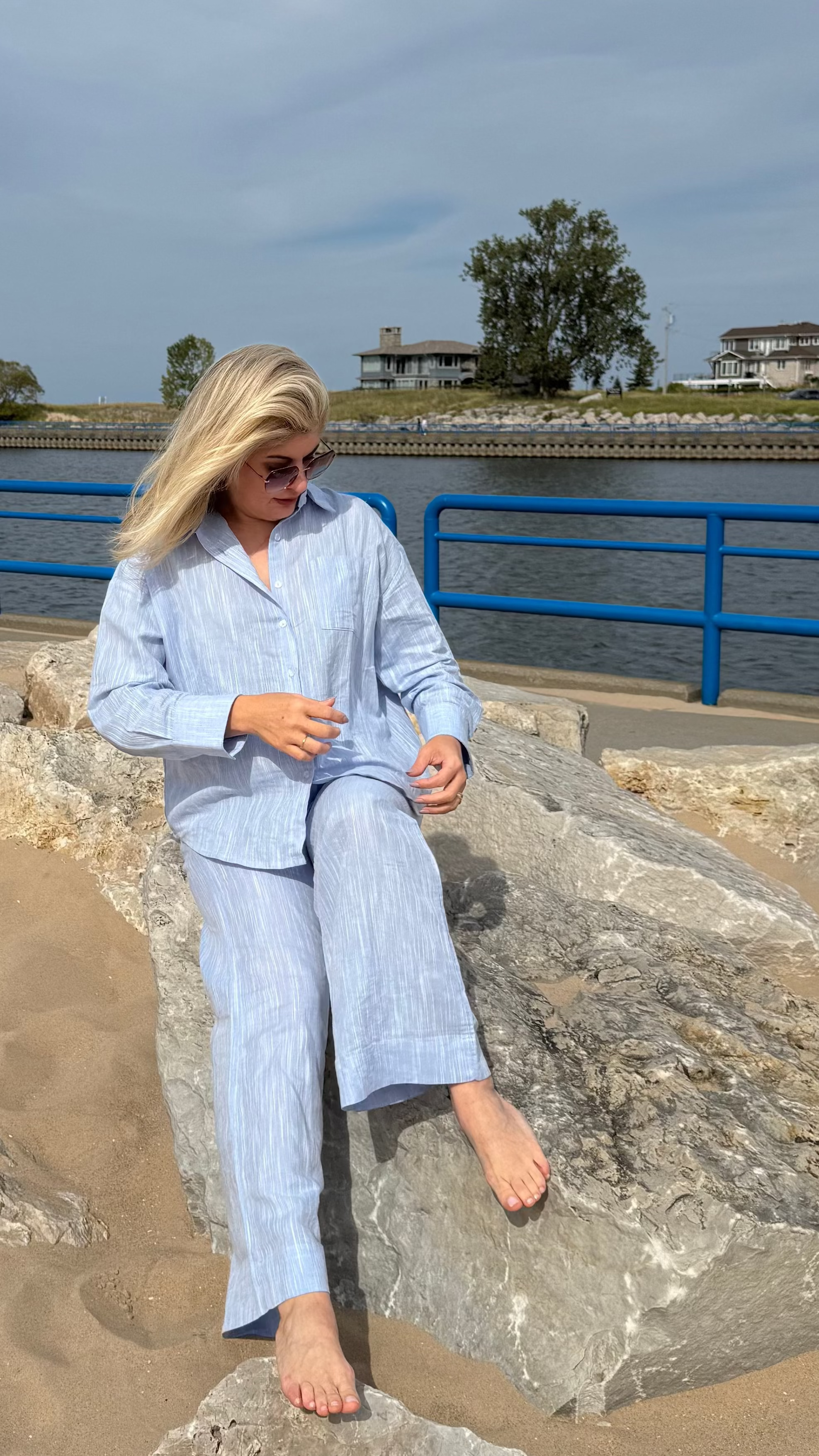 Conjunto Michigan - Azul